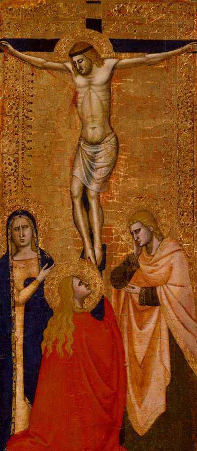 Christ on the Cross with the Virgin, Saint John, and Saint Mary Magdalene by Italian School